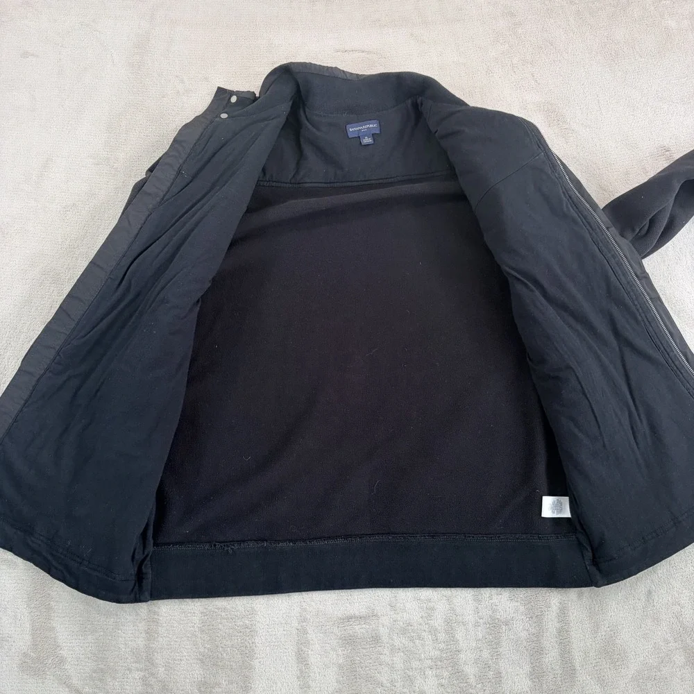 Banana Republic Hybrid Quilted Puffer Jacket in Black Men XL Performance Golf